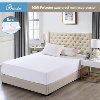 King Size Waterproof Mattress Cover Cotton Fitted Sheet Protector Bedsheet