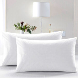 Premium White Plain Ball Fiber Pillow For Supreme Comfort